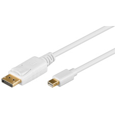 Goobay 52858 Mini DisplayPort - DisplayPort kábel 1m - Fehér kábel és adapter