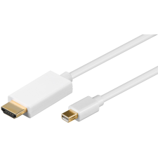 Goobay 52860 mini Displayport - HDMI Kábel 1m - Fehér (52860) kábel és adapter