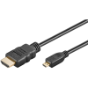 Goobay 53786 HDMI 2.0 - Micro HDMI Kábel 3m - Fekete (53786)