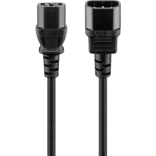 Goobay 59570 250V Tápkábel hosszabbító 1.8m - Fekete (59570) kábel és adapter