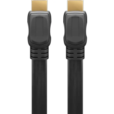 Goobay 61281 HDMI - HDMI 2.0 Lapos kábel 5m - Fekete kábel és adapter