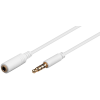 Goobay 62360 3.5mm Jack 4pin (apa - anya) kábel 1m - Fehér