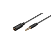 Goobay 62478 Jack apa - Jack anya hosszabbító kábel 1.5m - Fekete (62478)
