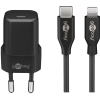 Goobay 64574 USB-C Hálózati töltő - Fekete (30W)