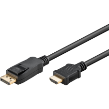 Goobay 64835 HDMI 1.4 - DisplayPort 1.2 Kábel 1m - Fekete (64835) kábel és adapter