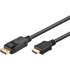 Goobay 64836 HDMI 1.4 - DisplayPort 1.2 Kábel 2m - Fekete kábel és adapter