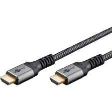 Goobay 64995 High Speed HDMI 2.0 - HDMI 2.0 Kábel 3m - Szürke kábel és adapter