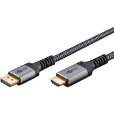 Goobay 65268 DisplayPort 1.2 - HDMI 2.0 Kábel 1m - Szürke (65268) kábel és adapter