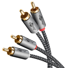Goobay 65293 2x RCA apa - 2x RCA apa Kábel (2m) kábel és adapter