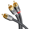 Goobay 65302 RCA apa - 2x RCA apa Kábel (5m) (65302)