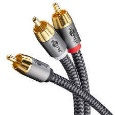 Goobay 65302 RCA apa - 2x RCA apa Kábel (5m) (65302) kábel és adapter