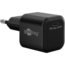 Goobay 65369 Nano USB-C Hálózati töltő - Fekete (65W) (65369) mobiltelefon kellék