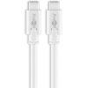 Goobay 67194 USB-C apa - USB-C apa 3.0 Adat és töltőkábel - Fehér (1m) (67194)