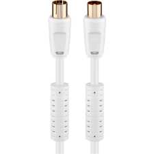 Goobay 67279 Koax zavarszűrős antenna kábel 5m - Fehér (67279) kábel és adapter
