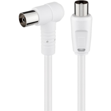 Goobay 67360 Koax antenna kábel 2.5m - Fehér (67360) kábel és adapter