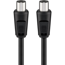 Goobay 68148 Koax antenna kábel 2.5m - Fekete kábel és adapter