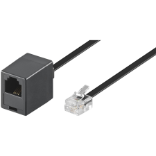 Goobay 68259 UTP Hosszabító kábel 3m - Fekete (68259) kábel és adapter
