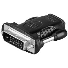 Goobay 68482 HDMI anya - DVI-D Apa Adapter Fekete kábel és adapter