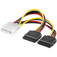 Goobay 68524 PC Y tápkábel (4 tűs Molex - 2xSATA anya) kábel és adapter