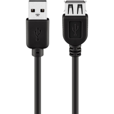 Goobay 68903 USB-A apa - USB-A anya 2.0 Hosszabbító kábel - Fekete (3m) kábel és adapter