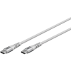 Goobay 70195 USB-C apa - USB-C apa 2.0 Adat és töltő kábel - Fehér (3m)