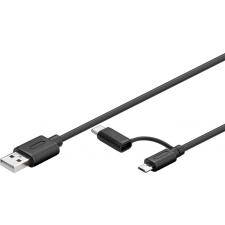 Goobay 71892 USB kábel Fekete kábel és adapter