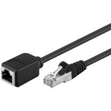 Goobay 73390 CAT 5e Hosszabbító Kábel 15m - Fekete (73390) kábel és adapter
