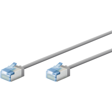 Goobay 74307 U/FTP Cat6a Patch kábel 1m - Szürke (74307) kábel és adapter