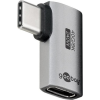 Goobay 74441 USB-C apa - USB-C anya 4.0 Derékszögű Átalakító Adapter - Szürke (74441)