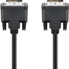 Goobay 93295 DVI-D - DVI-D Kábel 0.5m - Fekete kábel és adapter