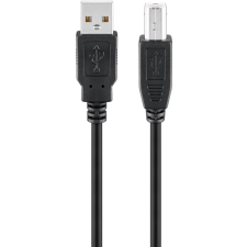 Goobay 93596 USB-A apa - USB-B apa 2.0 Nyomtató kábel - Fekete (1.8m) kábel és adapter