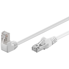 Goobay 94177 F/UTP CAT5e 90° Derékszögű Patch kábel 0.5m - Fehér (94177) kábel és adapter