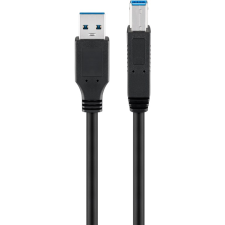 Goobay 96119 USB-A apa - USB-B apa 3.0 Nyomtató kábel - Fekete (5m) (96119) kábel és adapter