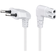 Goobay 97345 250V Derékszögű hálózati tápkábel 0.75m - Fehér (97345) kábel és adapter