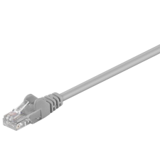 Goobay CAT5e UTP patch kábel 1.5m szürke (95557) (go95557) kábel és adapter