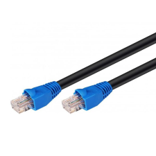 Goobay CAT6 U/UTP kültéri hálózati kábel 20m fekete (94392) kábel és adapter