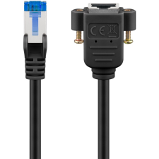 Goobay CAT6a Hosszabbító kábel 2m - Fekete (65643) kábel és adapter