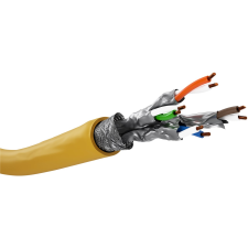 Goobay CAT8.1 S/FTP Patch Kábel 100m - Sárga (61128) kábel és adapter