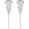 Goobay D-SUB apa - D-SUB apa kábel 2m - Fehér (50549)
