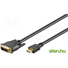 Goobay DVI-D HDMI Átalakító Fekete 1m 51579 audió/videó kellék, kábel és adapter