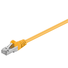 Goobay F/UTP CAT5e Patch kábel 0.5m - Sárga (50164) kábel és adapter
