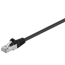 Goobay F/UTP CAT 5e Patch kábel 50m - Fekete kábel és adapter