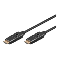 Goobay HDMI kábel aranyozott 3m, 360° forgatható (31889) (31889) kábel és adapter