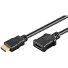 Goobay High Speed HDMI - HDMI Hosszabbitó kábel 0.5m - Fekete (61306)