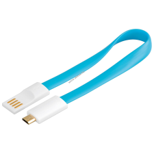 Goobay Magnet USB kábel 2.0 - micro USB csatlakozóval - 20cm - kék - Kiárusítás! kábel és adapter