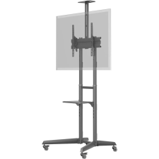 Goobay Pro Cart L bemutató állvány 37"-70" fekete tv állvány és fali konzol