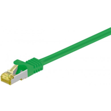 Goobay rj45 patch kábel cat 6a s/ftp (pimf), 500 mhz, cat 7 nyers kábellel, zöld 91631 kábel és adapter