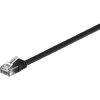 Goobay RJ45 Patch kábel, hálózati LAN kábel CAT 6 U/UTP [1x RJ45 dugó - 1x RJ45 dugó] 1 m Fekete Nagy rugalmasságú Goobay (95380)