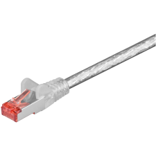 Goobay S/FTP CAT6 Patch kábel 0.15m - Áttetsző (92460) kábel és adapter
