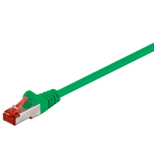 Goobay S/FTP CAT6 Patch kábel 0.15m - Zöld (92454) kábel és adapter